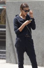 IRINA SHAYK Out and About in New York 05/14/2015