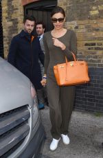IRINA SHAYL Leaves Chiltern Firehouse in London 05/27/2015