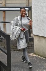 JAMELIA Leaves a Studio in London 05/05/2015