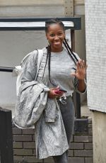 JAMELIA Leaves a Studio in London 05/05/2015