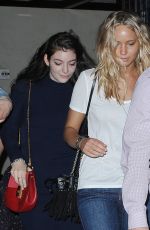 JENNIFER LAWRENCE and LORDE Noght Out in New York 05/03/2015