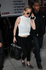 JENNIFER LAWRENCE Arrives at Her Hotel in New York 05/01/2015