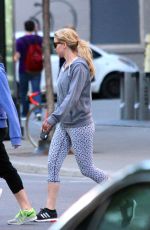 JENNIFER LAWRENCE Walks Her Dog Out in Montreal 05/51/2015