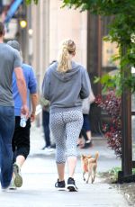 JENNIFER LAWRENCE Walks Her Dog Out in Montreal 05/51/2015