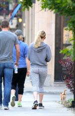 JENNIFER LAWRENCE Walks Her Dog Out in Montreal 05/51/2015