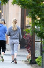 JENNIFER LAWRENCE Walks Her Dog Out in Montreal 05/51/2015