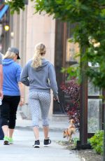 JENNIFER LAWRENCE Walks Her Dog Out in Montreal 05/51/2015