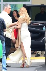 JENNIFER LOPEZ Arrives at Soundcheck for The Billboard Latin Music Awards