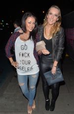 JESS IMPIAZZI Arrives at Inferno Club in London 05/08/2015