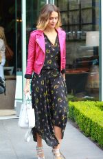 JESSICA ALBA at Melrose Gallery Furniture Showroom in West Hollywood