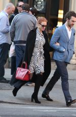 JESSICA CHASTAIN and Gian Luca Passi De Preposulo Out and About in New York 05/02/2015