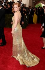 JESSICA CHASTAIN at MET Gala 2015 in New York