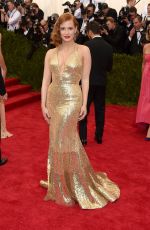 JESSICA CHASTAIN at MET Gala 2015 in New York