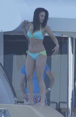 JESSICA LOWNDES in Bikini at a Boat in Cannes 05/18/2015