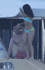 JESSICA LOWNDES in Bikini at a Boat in Cannes 05/18/2015