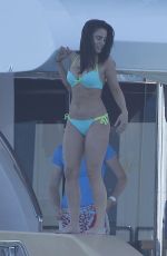 JESSICA LOWNDES in Bikini at a Boat in Cannes 05/18/2015