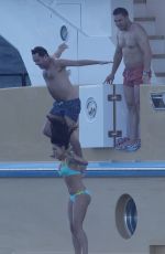 JESSICA LOWNDES in Bikini at a Boat in Cannes 05/18/2015