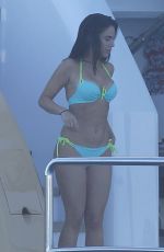 JESSICA LOWNDES in Bikini at a Boat in Cannes 05/18/2015