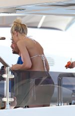JESSICA LOWNDES in Bikini Top Out and About in Cannes