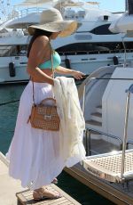 JESSICA LOWNDES in Bikini Top Out and About in Cannes
