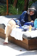 JEWEL KILCHER in Bikini Bottoms at a Pool in Miami