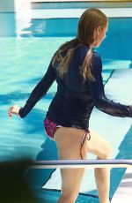 JEWEL KILCHER in Bikini Bottoms at a Pool in Miami