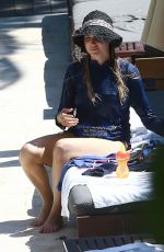 JEWEL KILCHER in Bikini Bottoms at a Pool in Miami