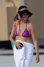 JEWEL KILCHER in Bikini Top at a Beach in Miami 05/15/2015