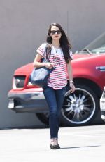 JORDANA BREWSTER Arrives at Barneys Gourmet Hamburger in Los Angeles