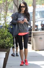 JORDANA BREWSTER in Leggings Heading to a Gym in Brentwood 05/12/2015