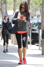 JORDANA BREWSTER in Leggings Heading to a Gym in Brentwood 05/12/2015