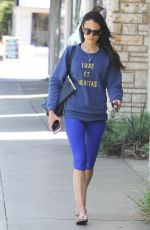 JORDANA BREWSTER in Tghts Out and About in West Hollywood 05/28/2015