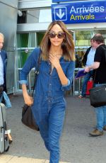 JOURDAN DUNN Arrives at Airport in Nice