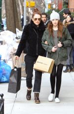 JULIANNE MORRE and Her Daughter Liv Shopping in New York 05/07/2015