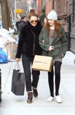 JULIANNE MORRE and Her Daughter Liv Shopping in New York 05/07/2015