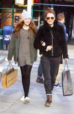 JULIANNE MORRE and Her Daughter Liv Shopping in New York 05/07/2015
