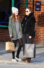 JULIANNE MORRE and Her Daughter Liv Shopping in New York 05/07/2015