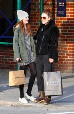 JULIANNE MORRE and Her Daughter Liv Shopping in New York 05/07/2015