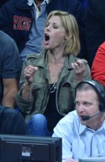 JULIE BOWEN at LA Clippers Game in Los Angeles