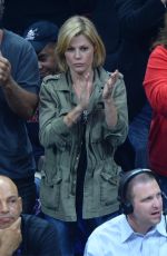 JULIE BOWEN at LA Clippers Game in Los Angeles