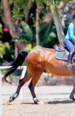 KALEY CUOCO at Horseback Riding in Los Angeles