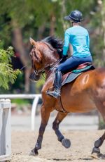 KALEY CUOCO at Horseback Riding in Los Angeles