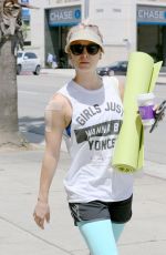 KALEY CUOCO at Yoga Class in Sherman Oaks 05/11/2015