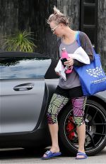 KALEY CUOCO Leaves a Gym in Los Angeles 05/15/2015
