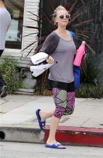 KALEY CUOCO Leaves a Gym in Los Angeles 05/15/2015