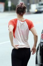 KALEY CUOCO Leaves Yoga Class in Los Angeles 05/27/2015