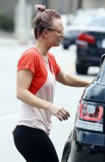 KALEY CUOCO Leaves Yoga Class in Los Angeles 05/27/2015