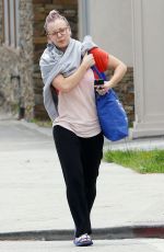 KALEY CUOCO Leaves Yoga Class in Los Angeles 05/27/2015