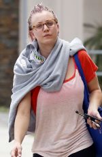 KALEY CUOCO Leaves Yoga Class in Los Angeles 05/27/2015