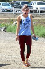 KALEY CUOCO Out and About in Hollywood 05/01/2015